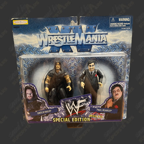 Paul Bearer signed WWF Jakks WrestleMania XV Action Figure 2-pack