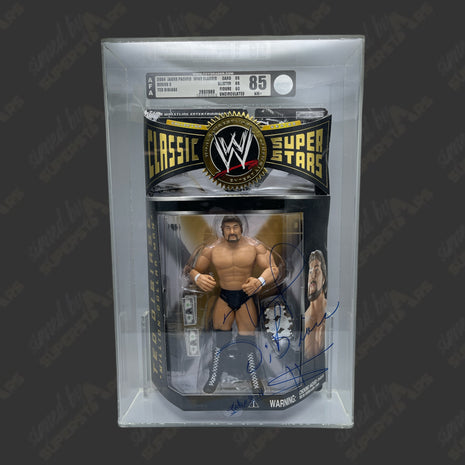 Ted DiBiase signed Case with WWE Jakks Classic Superstars Action Figure