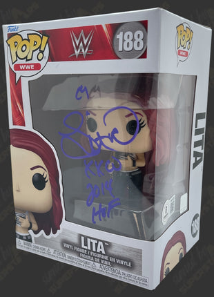 Lita signed WWE Funko POP Figure #188 (w/ Beckett)