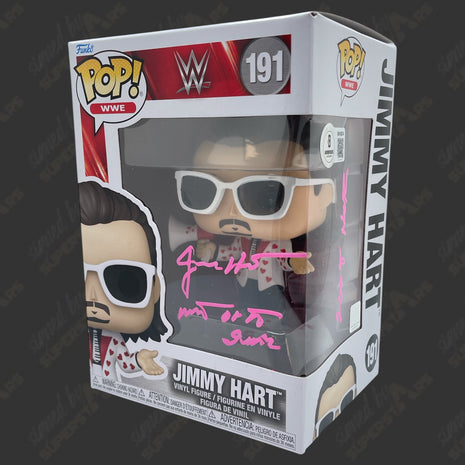 Jimmy Hart signed WWE Funko POP Figure #191 (w/ Beckett)