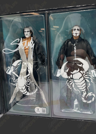 Sting signed The Legacy of Sting 3-Pack AEW Action Figure (w/ Beckett)