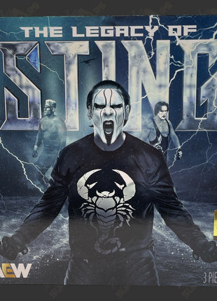 Sting signed The Legacy of Sting 3-Pack AEW Action Figure (w/ Beckett)