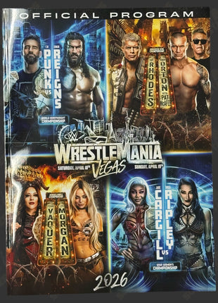 Official WWE WrestleMania 42 Vegas & Hall of Fame 2026 Event Program