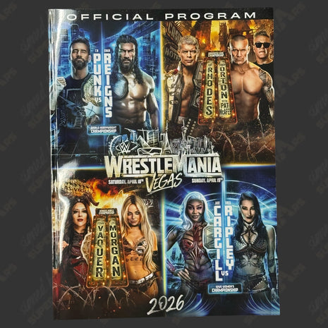 Official WWE WrestleMania 42 Vegas & Hall of Fame 2026 Event Program