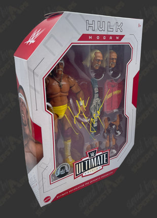 Hulk Hogan signed WWE Ultimate Edition Action Figure (w/ Hogans Beach Shop COA + Protector)