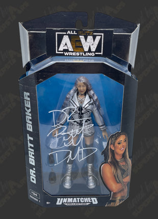 Britt Baker signed AEW Unmatched Series 1 Action Figure