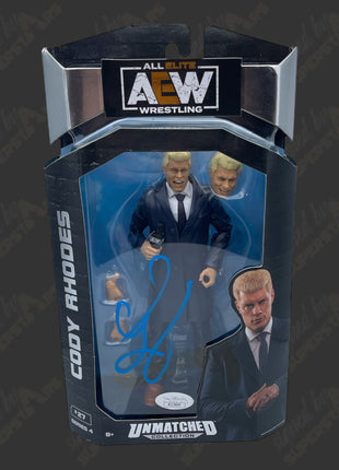 Cody Rhodes signed AEW Unmatched Series 4 Action Figure (w/ JSA)