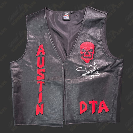 Stone Cold Steve Austin signed WWE Replica DTA Vest (w/ Beckett)