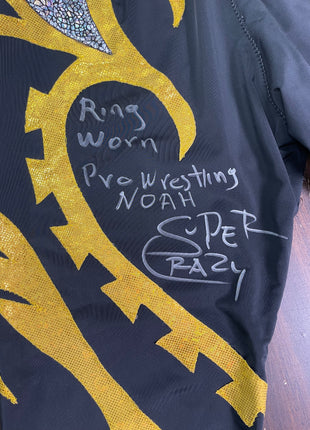 Super Crazy signed Ring Worn Pro Wrestling Noah Tights