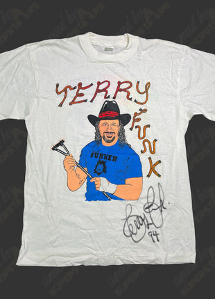 Terry Funk signed IWA Japan T-Shirt