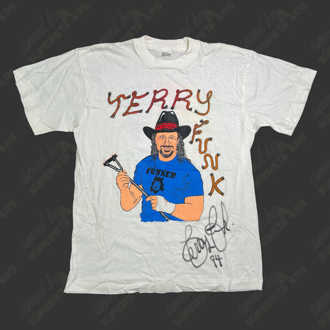 Terry Funk signed IWA Japan T-Shirt