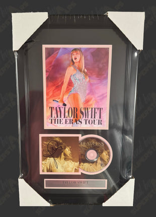 Taylor Swift signed Fearless CD Framed Plaque