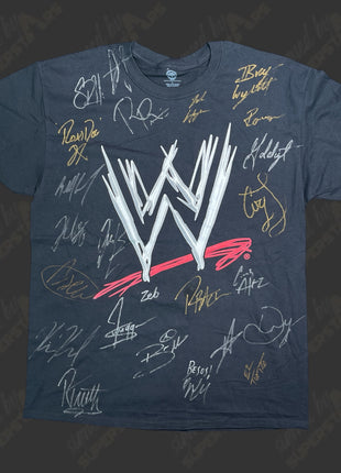 WWE multi-signed Logo T-Shirt