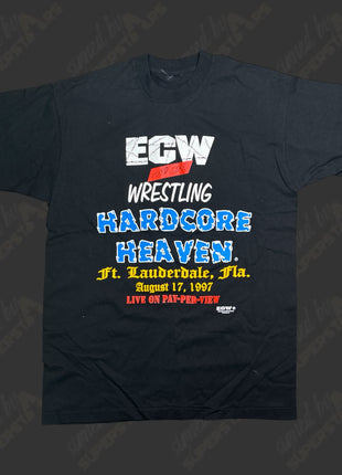 Un-signed ECW Hardcore Heaven 1997 Event T-Shirt