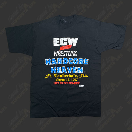Un-signed ECW Hardcore Heaven 1997 Event T-Shirt