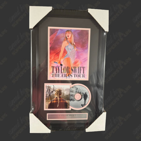 Taylor Swift signed Evermore CD Framed Plaque