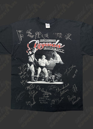 NWA Legends Fanfest 2008 multi-signed Event T-Shirt
