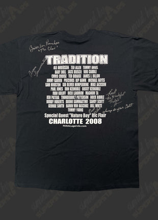NWA Legends Fanfest 2008 multi-signed Event T-Shirt