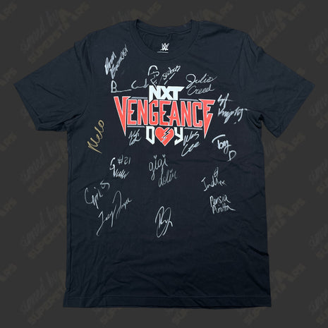 NXT Vengeance multi-signed T-Shirt (Size: L)