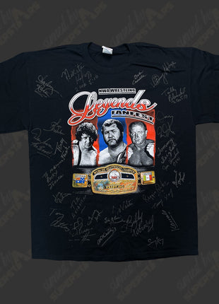 Multi-signed NWA Wrestling Legends Fanfest T-Shirt