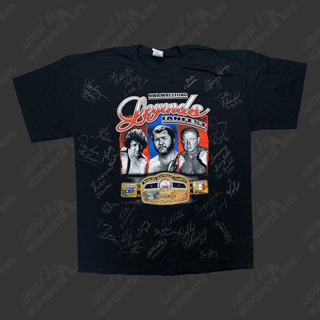 Multi-signed NWA Wrestling Legends Fanfest T-Shirt