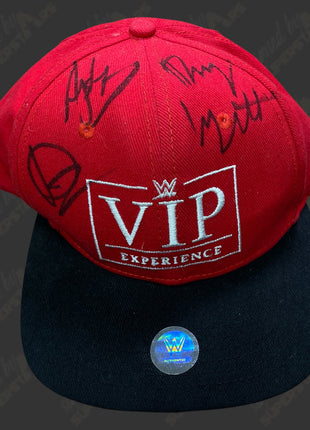 AJ Styles, Bray Wyatt & Dolph Ziggler triple signed WWE VIP Experience Hat