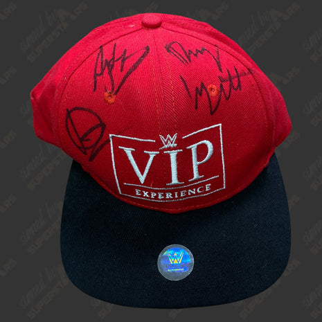 AJ Styles, Bray Wyatt & Dolph Ziggler triple signed WWE VIP Experience Hat