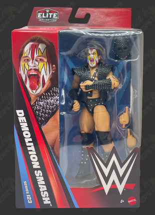 Demolition Smash signed WWE Elite Action Figure with Protector (In-studio signing)