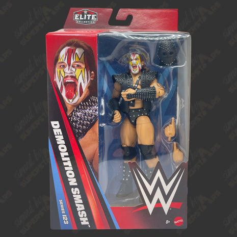 Demolition Smash signed WWE Elite Action Figure with Protector (In-studio signing)