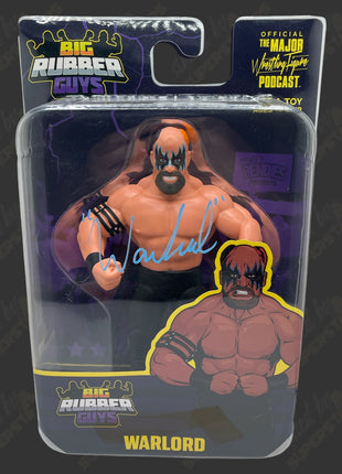 Warlord signed Big Rubber Guys Action Figure (w/ JSA)