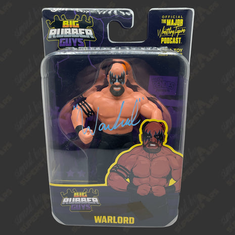 Warlord signed Big Rubber Guys Action Figure (w/ JSA)