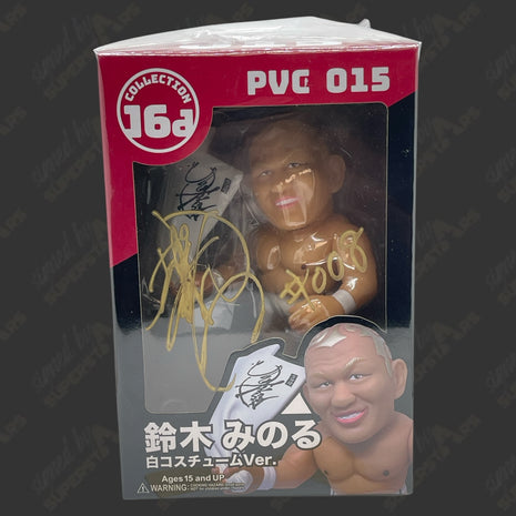 Minoru Suzuki signed Japanese PVC Action Figure
