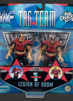 Legion of Doom - Hawk & Animal dual signed WWF Jakks Action Figure Pack