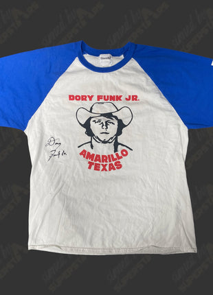 Dory Funk Jr signed Amarillo Texas T-Shirt (Size: XL)