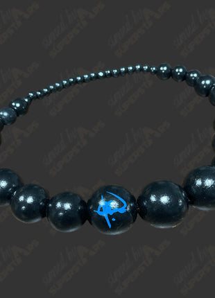 Oba Femi signed Wooden Bead Necklace *BLACK* (w/ JSA)