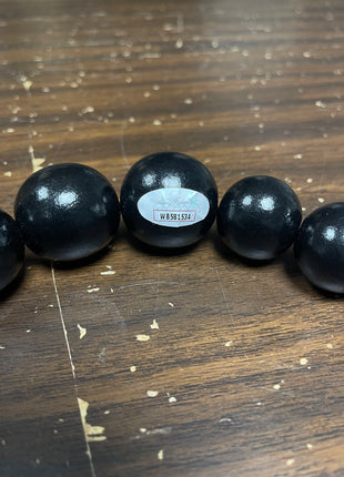 Oba Femi signed Wooden Bead Necklace *BLACK* (w/ JSA)