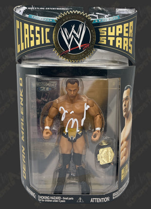 Dean Malenko signed WWE Jakks Classic Superstars Action Figure *WHITE PAINT*