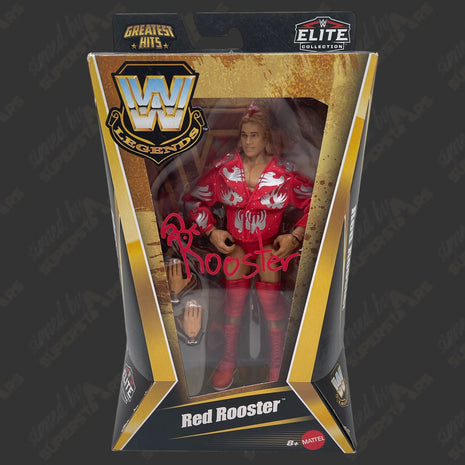 Red Rooster signed WWE Elite Series Greatest Hits Action Figure
