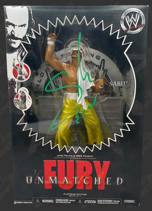 Sabu signed WWE Unmatched Fury Action Figure