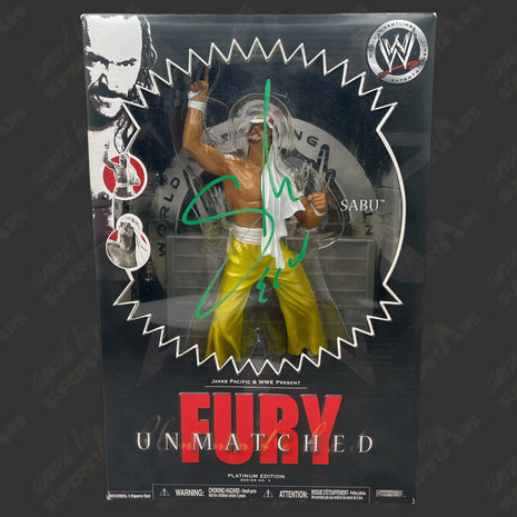Sabu signed WWE Unmatched Fury Action Figure
