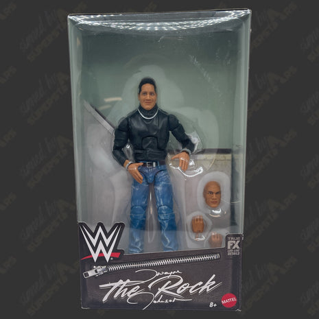 The Rock Dwayne Johnson WWE Elite Action Figure (Un-signed)