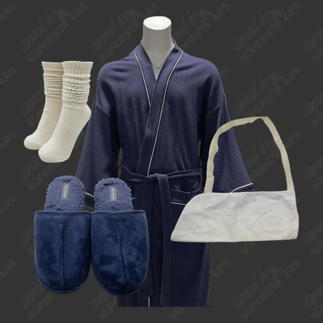 The Iron Claw Movie - Mike Von Erich (Stanley Simons) Robe, Pants, Socks, Slippers, Sling Movie Props