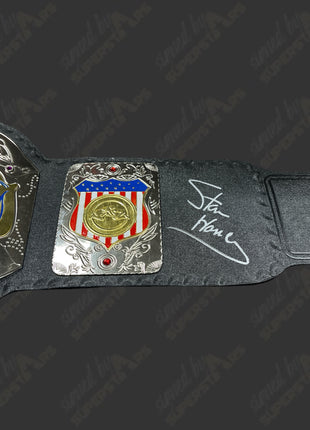 Stan Hansen signed AWA World Championship Replica Belt