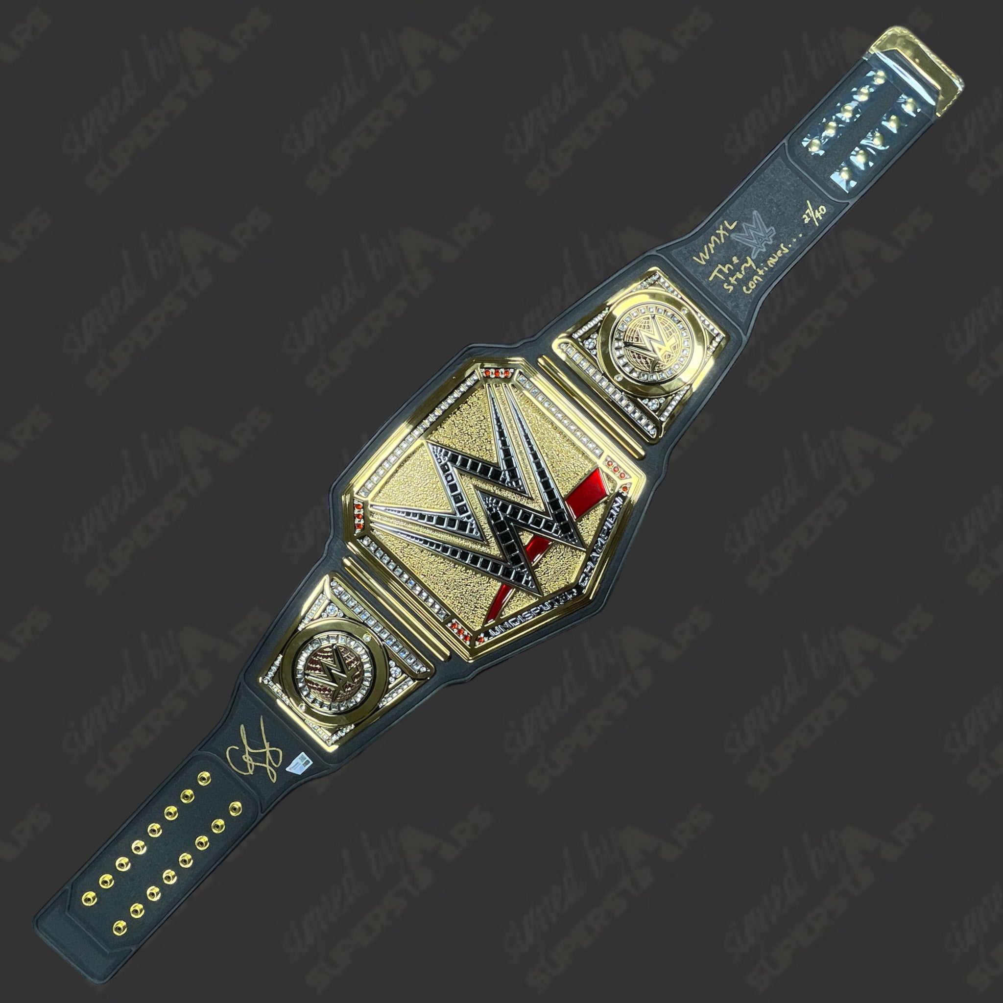 Cody Rhodes signed WWE Championship Belt with Limited Edition WMXL Ins ...