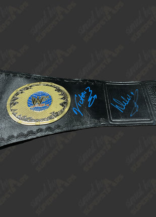 Victoria, Debra, Candice Michelle signed WWF Divas Championship Replica Belt