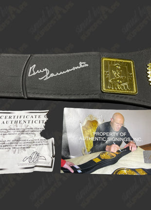 Bruno Sammartino signed WWE Championship Kids Toy Belt