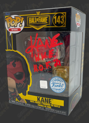 Kane signed WWE Funko POP Figure #143 (Hall of Fame Exclusive)