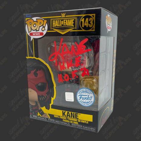 Kane signed WWE Funko POP Figure #143 (Hall of Fame Exclusive)