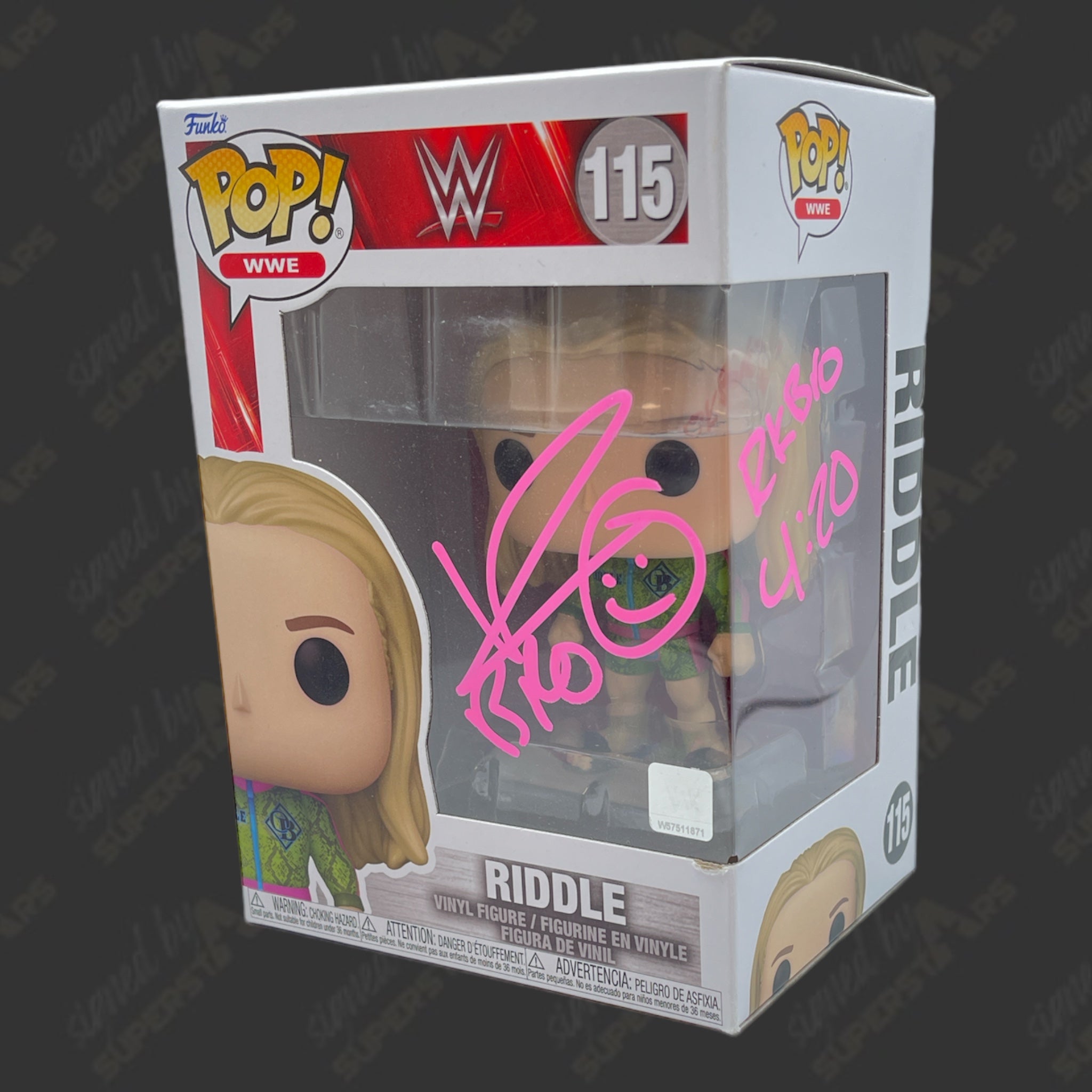 Matt Riddle signed WWE Funko POP Figure #115 – Signed By Superstars