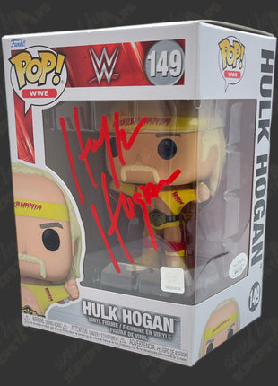 Hulk Hogan signed WWE Funko POP Figure #149 (w/ JSA)